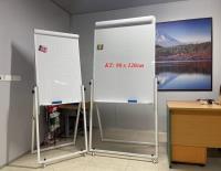 Bảng Flipchart chân gấp có bánh xe KT: 90x120cm (A0)